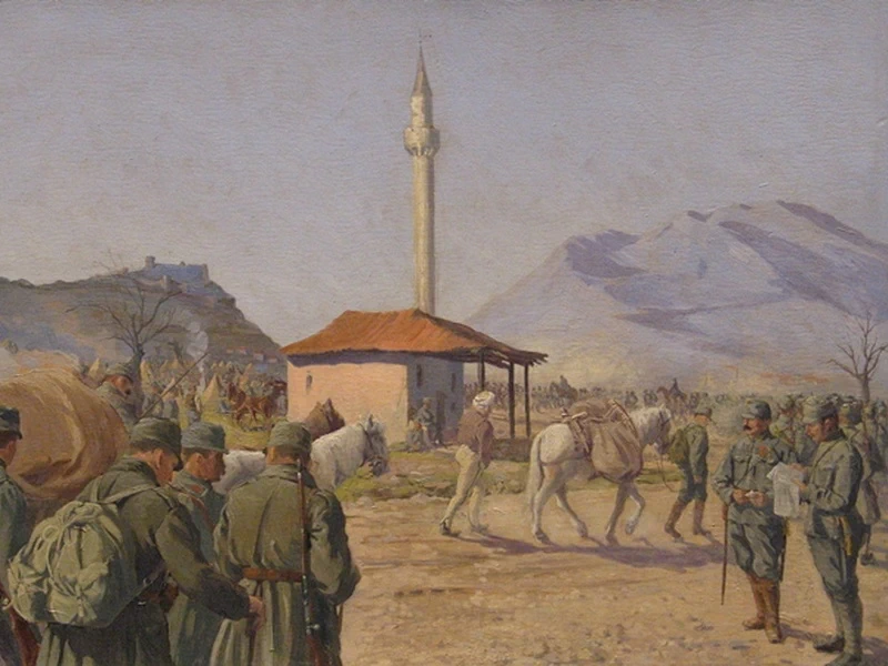1884-Alexander Pawlowitz - Campo a Skutari, Albania, 1918